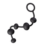 Maia Grayson Silicone Anal Beads - Black