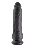 King Cock - 9 In. Cock With Balls Black King Cock