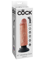King Cock 6 In. Vibrating Cock Flesh King Cock
