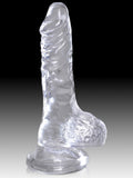 King Cock Clear 7 In. Cock With Balls King Cock