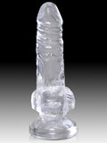 King Cock Clear 7 In. Cock With Balls King Cock