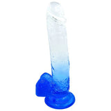  Playful Riders 9 In. Cock With Balls Blue