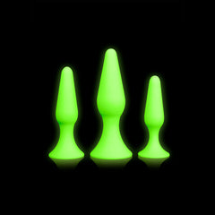 Ouch! Glow In Dark Butt Plug Set