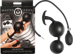 Ass Rattler Weighted Inflatable Silicone Anal Plug