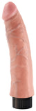 King Cock 7 In. Vibrating Cock Flesh King Cock