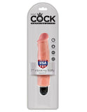 KING COCK 7 IN. VIBRATING STIFFY WHITE FLESH KING COCK