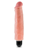 KING COCK 7 IN. VIBRATING STIFFY WHITE FLESH KING COCK