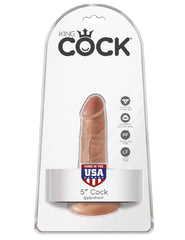 King Cock 5 In. Cock Tan King Cock