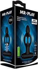 Silicone Vibrating Anal Plug (black)