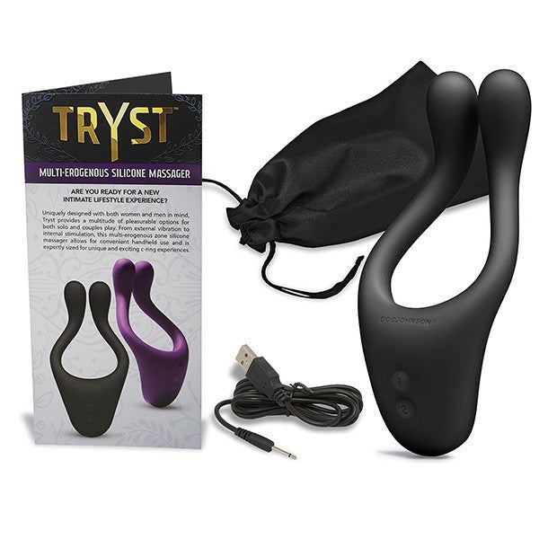 Tryst Multi Erogenous Zone Massager (black) Doc Johnson