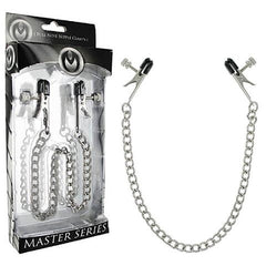 Master Series Ox Bull Nose Metal Nipple Clamps With Chain