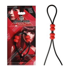 Master Series Crimson Tied Bolo Lasso Cock Ring