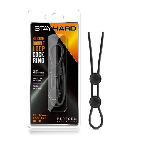 Stay Hard Silicone Double Loop Cock Ring