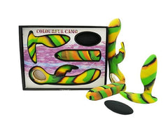 Colourful Camo Lovers Kit Yellow Rabbit Vibrator, Bullet, Butt Plug